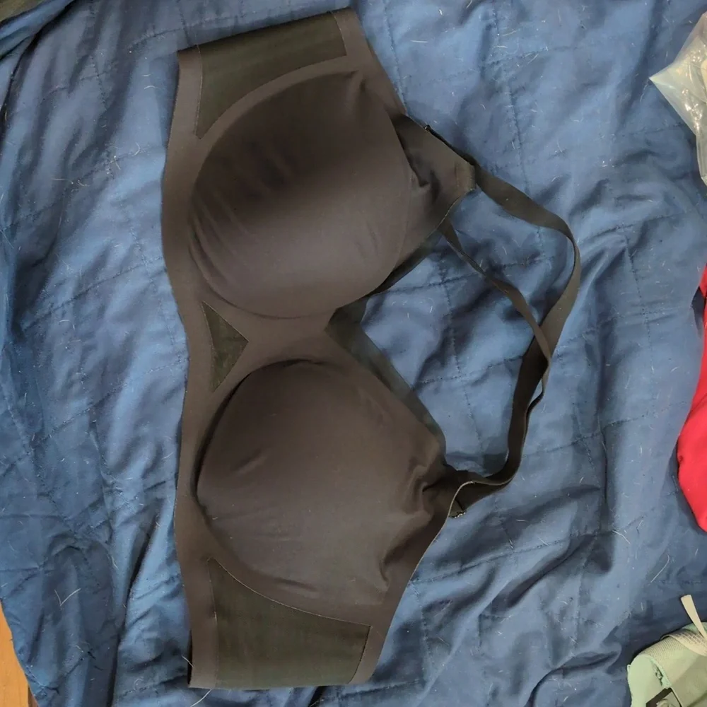 HoneyLove Bra, Size Large 38B/C Black With Mesh Detail, Excellent Condition - Picture 2 of 3